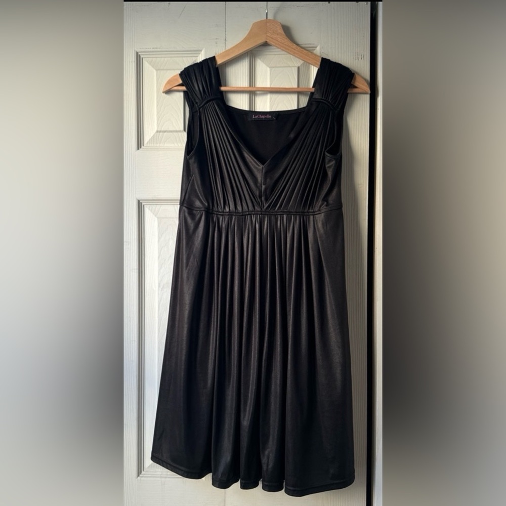 Sexy LBD soft shine above knee